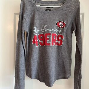 NWT - San Francisco 49ers Gray Long Sleeve Shirt